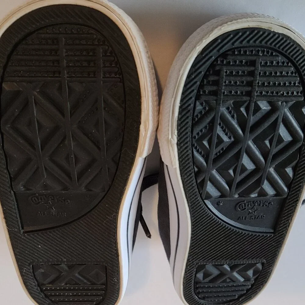 CONVERSE ALL STAR DARK BLUE CASUAL LACE UP SNEAKERS/ ELASTIC SHOELACES SZ 6